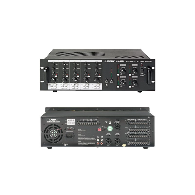 MA4120 <div itemprop="description"> AMPLI-PREAMPLI 4 X 120W 5 ENTREES 4-8 OHMS 70/100V 19`` 220V</div>