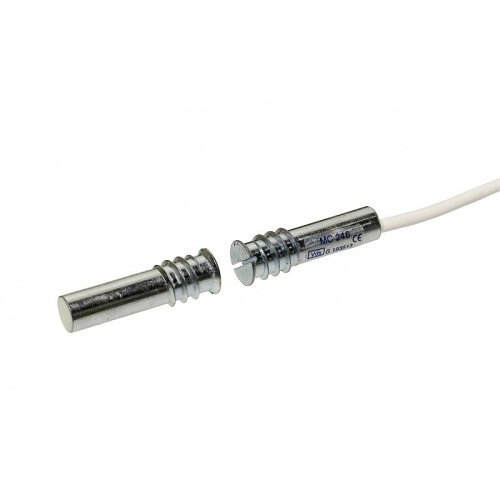 MC246 Alarmtech MC246 Contact magnétique en métal pour montage encastré, alternatif NO/NF, câble 2m, NF&A2P Type 2
