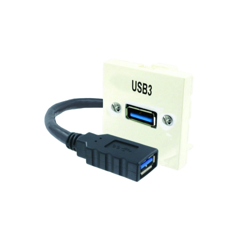 MQPC7073F <div itemprop="description"> PLASTRON USB A 3.0 FEMELLE-FEMELLE 2 MODULES 0.2M</div>