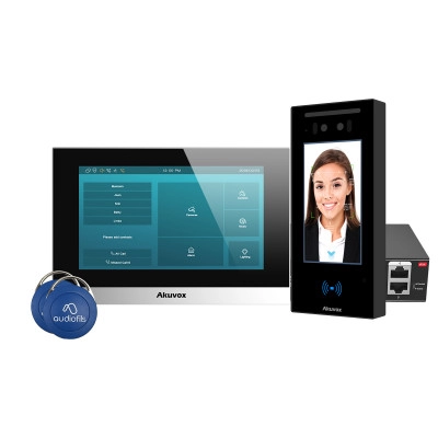 					NEREIDES < > PACK VILLA IP PLATINE E16C +MONITEUR C315W +SWITCH +4 BADGES</>