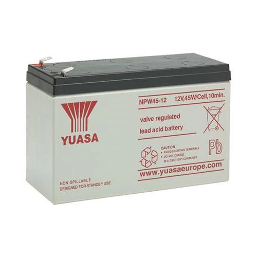 NPW45-12L <div itemprop="description">Batterie Yuasa NPW45-12L - Plomb acide scellée (VRLA) - Pour Éclairage de secours, Syst&egrave;me de sécurité, Syst&egrave;me d`énergie solaire, Syst&</div>