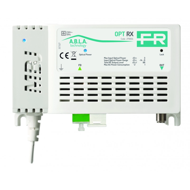 OPTRX <div itemprop="description"> RECEPTEUR OPTIQUE TNT+SAT, 1270-1610, SC/APC</div>