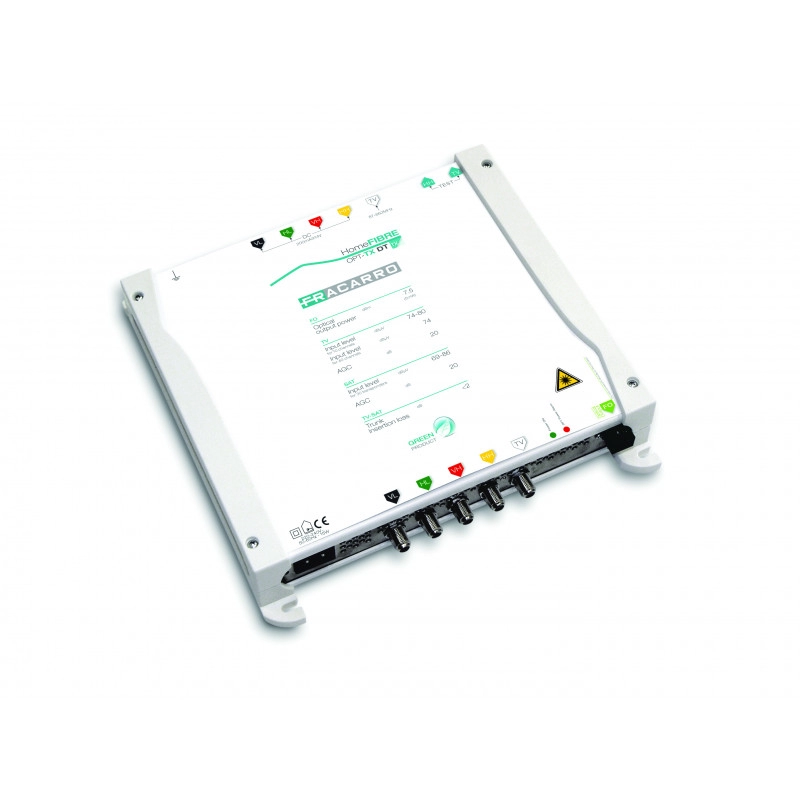 OPTTXDT <div itemprop="description"> EMETTEUR OPTIQUE 4 ENTREE BIS 1 TV COAX - 1 SORTIE MINI OPTI</div>