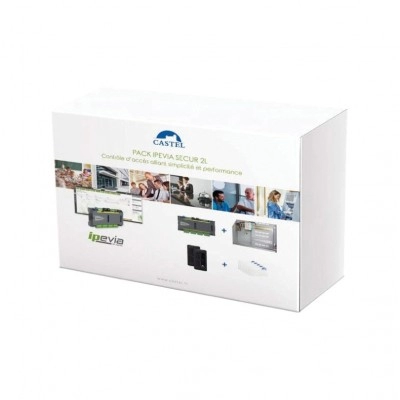 PACKIPEVIASECUR2L <div itemprop="description"> CENTRALE IPEVIA4L2F +2 LECTEURS +5 BADGES +COFFRET ALIM</div>