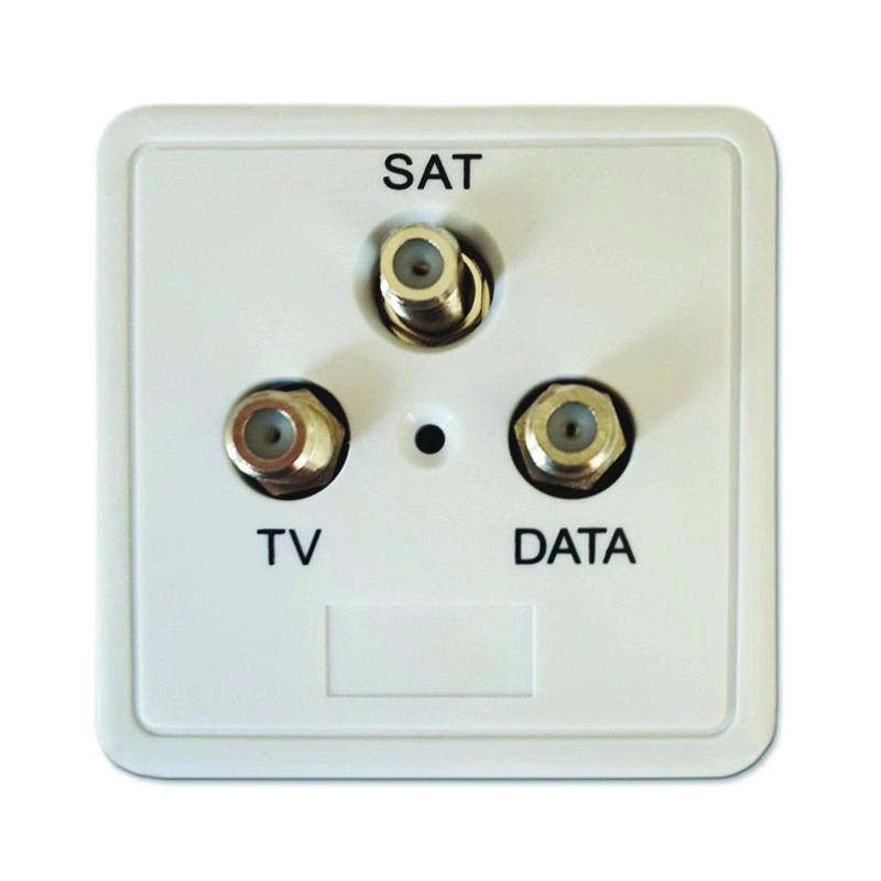 PAS00322 <div itemprop="description"> PRISE MURALE - BOITE D`ARRIVEE 3 2TV/SAT</div>