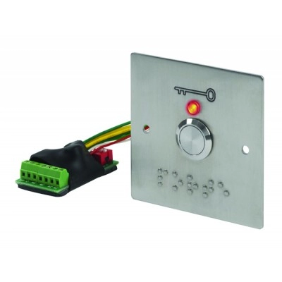 PB19BBL3D <div itemprop="description"> BOUTON POUSSOIR AVEC à‰LECTRONIQUE Dà‰PORTà‰E ET PLAQUE PORTE</div>