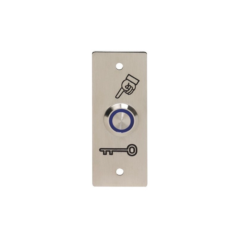 PB19NO+NCB126FSI <div itemprop="description"> BP LED BLEUE SUR PLAQUE INOX 90X35MM NO/NC PRE-CABLE</div>