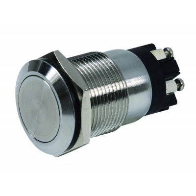 PB19NO+NC_ST <div itemprop="description"> BOUTON POUSSOIR INOX 19 MM. NO+NC. BORNIER à€ VIS</div>