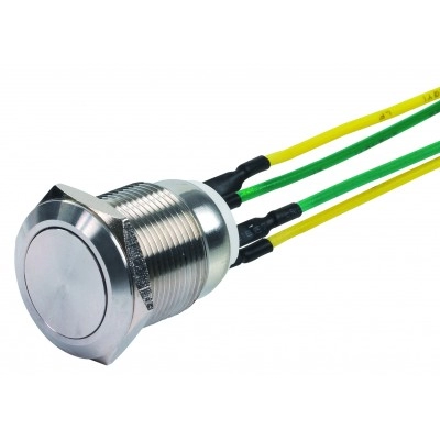 PB19NONC4FS <div itemprop="description"> BOUTON POUSSOIR INOX 19 MM NO+NC</div>