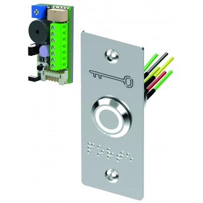 PB19VBBBLE <div itemprop="description"> BP INOX + PLAQUE ETROITE BRAILLE PORTE+BUZZER LED TEMPO LED</div>