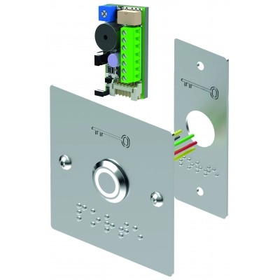 PB19VBBBLLE <div itemprop="description"> BP INOX+PLAQUE ETROITE LARGE BRAILLE PORTE+BUZZER TEMPO LED</div>