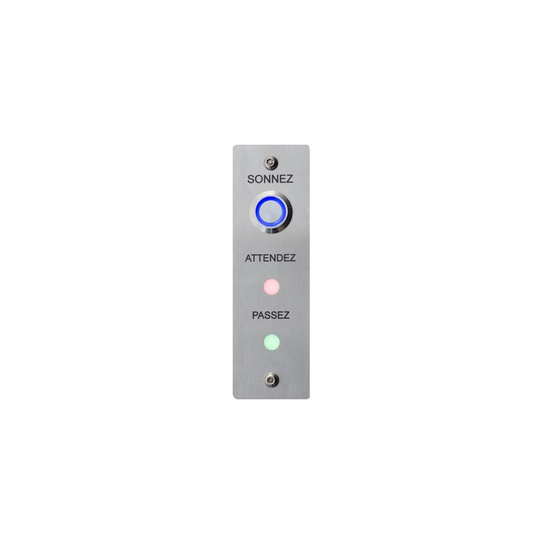 PL130SAS <div itemprop="description"> SEMAPHORE FACADE INOX 2 LEDS BP LUMINEUX `ATTENDEZ-PASSEZ`</div>