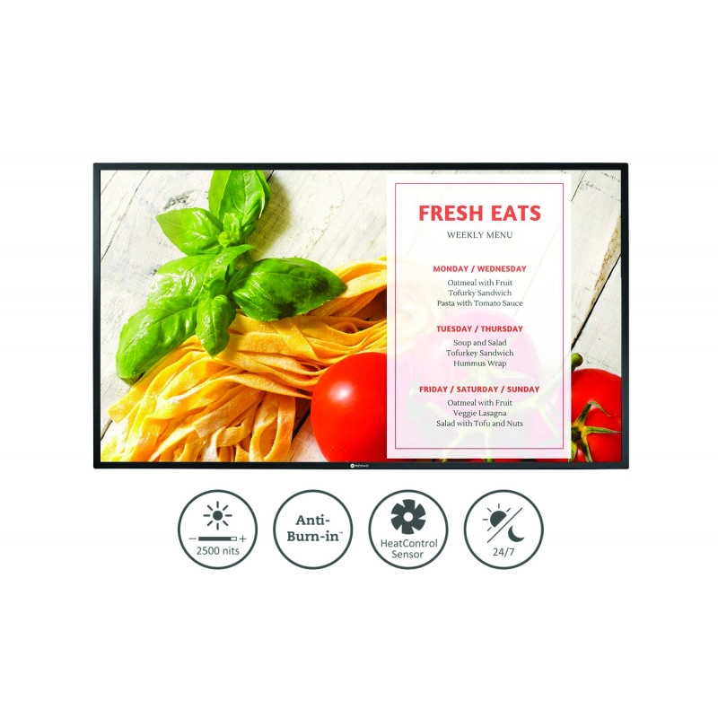 PO55F <div itemprop="description"> ECRAN DYN 55`` FULLHD.2500CD/MÂ².24/24.NON ENCASTRABLE</div>