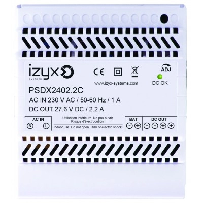 PSDX24022C <div itemprop="description"> ALIMENTATION CHARGEUR RAIL DIN 5M 230V AC / 24V DC / 2.2A</div>