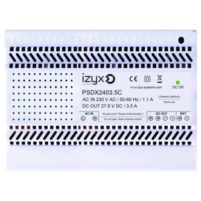 PSDX24035C <div itemprop="description"> ALIMENTATION CHARGEUR RAIL DIN 7M 230V AC / 24V DC / 3.5A</div>