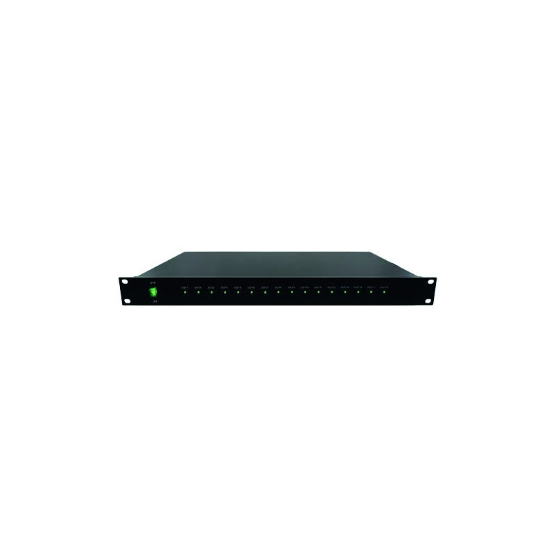 PSR122016C <div itemprop="description"> ALIMENTATION CHARGEUR MULTIVOIES 19`` 1U 12VDC 20A 16 VOIES</div>