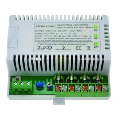 PSXMV12054C <div itemprop="description"> ALIMENTATION CHARGEUR MULTIVOIES DIN 12VDC 5A 4 VOIES</div>