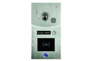 					R204-0101 INTERPHONE VIDÉO 1 BOUTON AVEC LECTEUR DE BADGES MAINS-LIBRES
