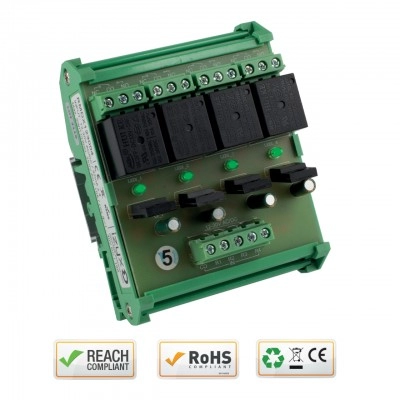 RMDX123004 <div itemprop="description"> MODULE RELAIS DIN 12VAC/DC 4 REL MAX 250VAC 10A 30VDC 10A</div>