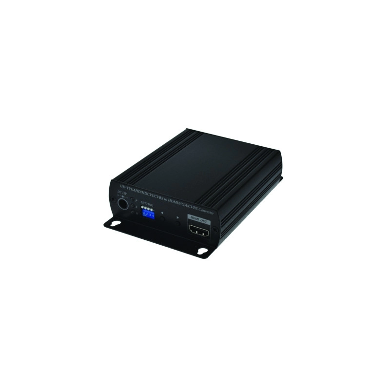 S12004B0 <div itemprop="description"> CONVERTISSEUR 2MP HDCVI /PAL/AHD/TVI VERS HDMI ET VGA</div>