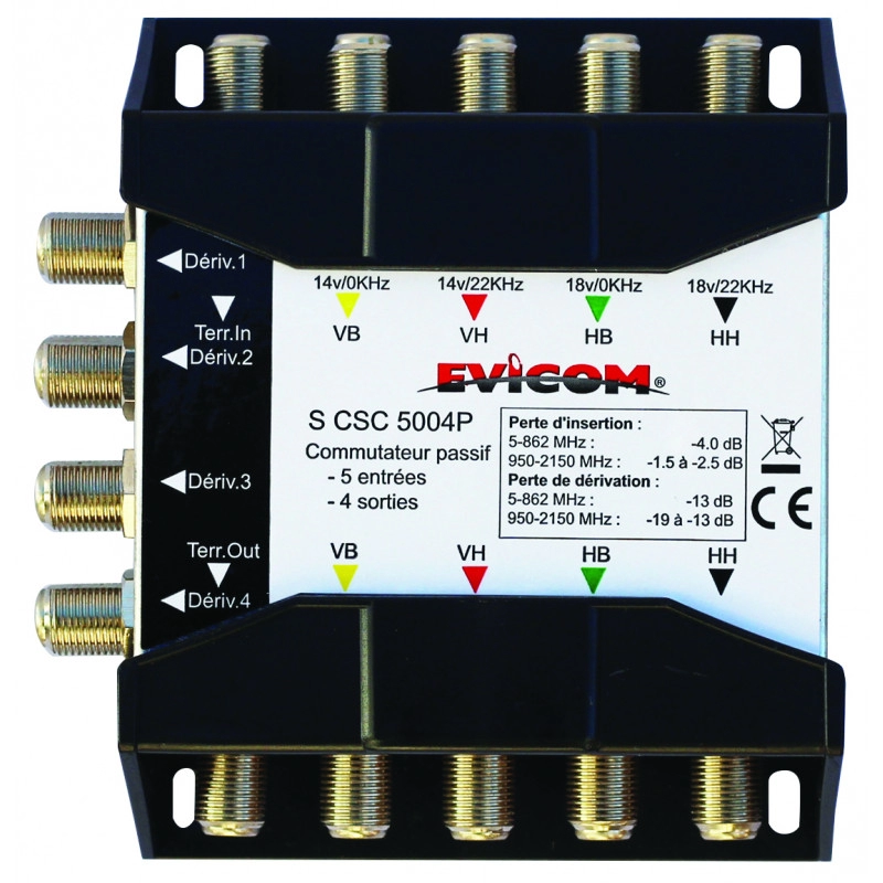 SCSC5004P <div itemprop="description"> COMMUTATEUR CASCADABLE 5E/4S PASSIF</div>