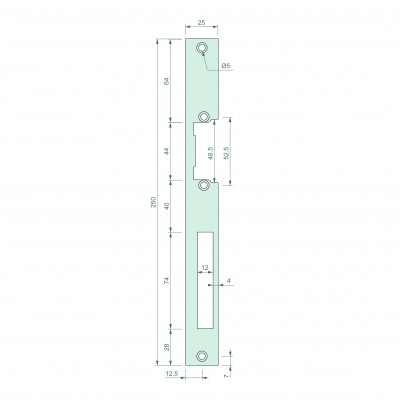SP25025B1SUX <div itemprop="description"> TETIERE PLATE ACIER INOX 250MM/25MM UNIVERSELLE (SERIE ESU)</div>