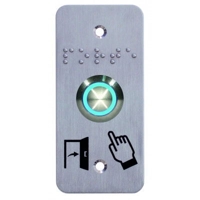 SS19B12P101 <div itemprop="description"> BP ACIER INOX D:19MM HALO LED BLEU 12V NO/NC PLAQUE ETROITE</div>