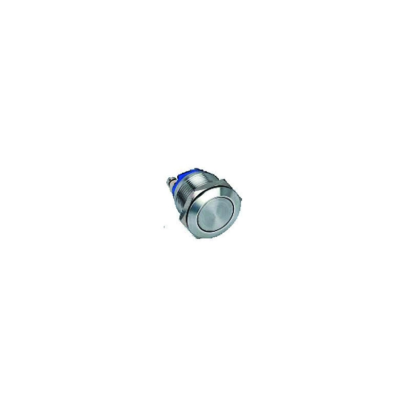 SS19R12W <div itemprop="description"> BP1 ACIER INOX D19 MM HALO ROUGE 12V DC NO+NC (F)</div>