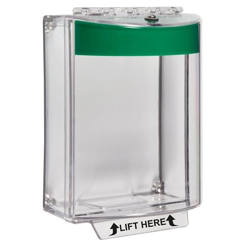 STI-13110NG <div itemprop="description">STI Universal Stopper Couverture de Sécurité pour Poste avertisseur - Intérieur, Extérieur - Polycarbonate - Vert</div>