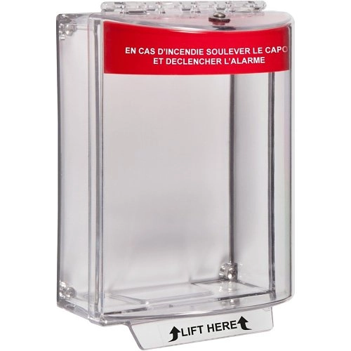 STI-13120FR-FR <div itemprop="description">STI Universal Stopper Couverture de Sécurité pour Poste avertisseur, La station de traction, Touche d`Urgence - Intérieur, Extérieur - Résistant au Va</div>