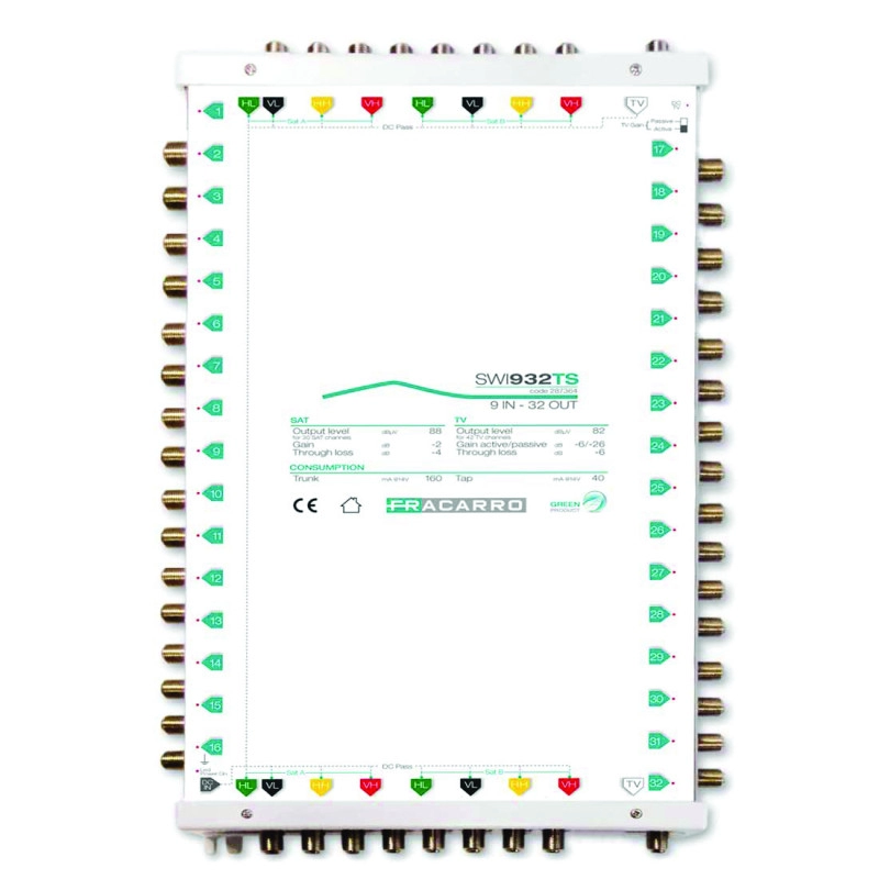 SWI932TS <div itemprop="description"> COMMUTATEUR 9 ENTREES A/P</div>