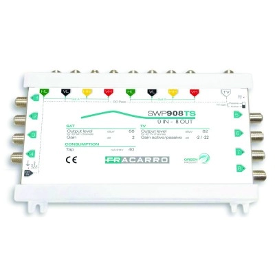 SWP908TS <div itemprop="description"> COMMUTATEUR COMPACT 9E/8S (2 SAT + TERRESTRE ACTIF)</div>