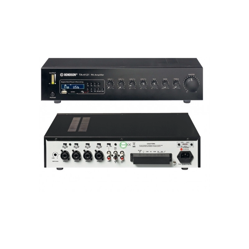 TA4121 <div itemprop="description"> AMPLI-PREAMPLI 120 W AVEC MODULE LECTEUR ENREGISTREUR</div>