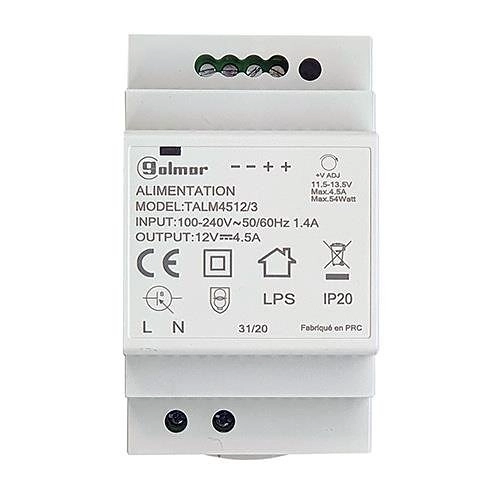TALM4512-3 INTERCOM DIVERS VIDEO ALIM 12VCC 4.5A 3M