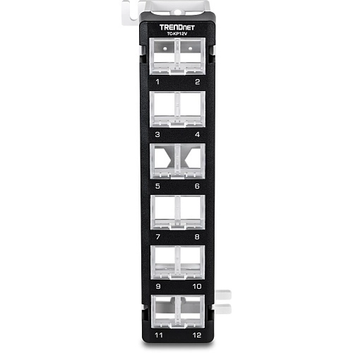 					TC-KP12V TRENDnet TC-KP12V Panneau de raccordement Keystone 12 ports, montage mural angulaire, vierge