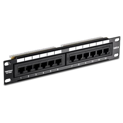 					TC-P12C6 TRENDnet TC-P12C6 Panneau de raccordement non blindé CAT6 à 12 ports
