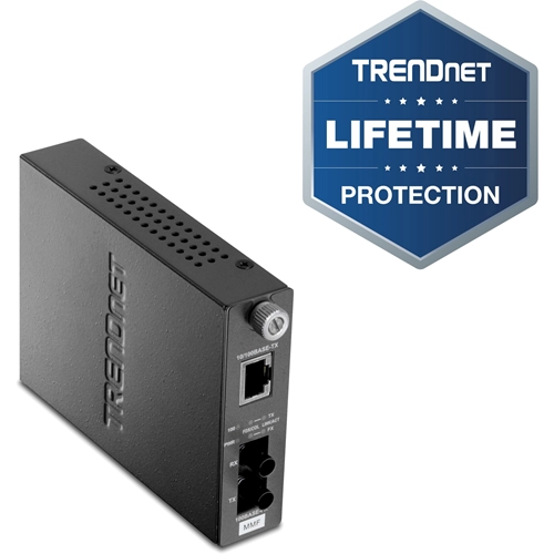 TFC-110MST <div itemprop="description"> Convertisseur de Média/Transceiver TRENDnet TFC-110MST - 2 Port(s) - 1 x Réseau (RJ-45) - 1 x ST - 2 km - Fixation au mur</div>