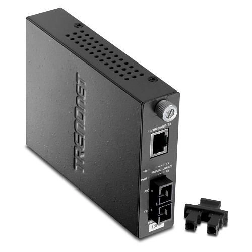 TFC-110S15 <div itemprop="description">Convertisseur de Média/Transceiver TRENDnet TFC-110S15 - Nouveau - 2 Port(s) - 1 x Réseau (RJ-45) - 1 x SC - 10/100Base-TX, 100Base-FX - 15 km - Monta</div>