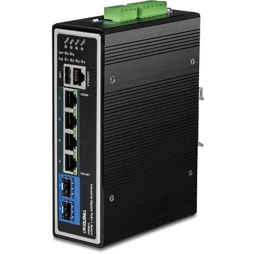 TI-BG62I 6-Port Industrial Gbit L2+ PoE++ Switch