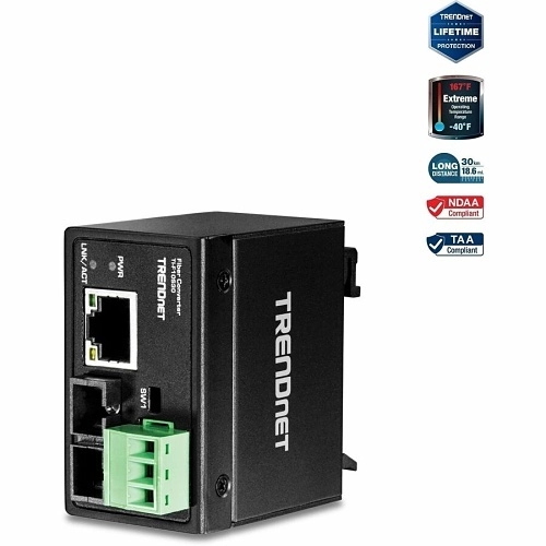 TI-F10S30 <div itemprop="description">Convertisseur de Média/Transceiver TRENDnet TI-F10S30 - Nouveau - 1 Port(s) - 1 x Réseau (RJ-45) - 1 x SC - Fibre Optique, Paire torsadée - Mode simpl</div>