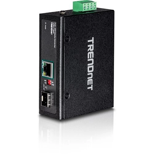 TI-PF11SFP <div itemprop="description">Convertisseur de Média/Transceiver TRENDnet TI-PF11SFP - Nouveau - 1 Port(s)Réseau (RJ-45) - 1 x Ports PoE+ (RJ-45) - Paire torsadée, Fibre Optique - </div>
