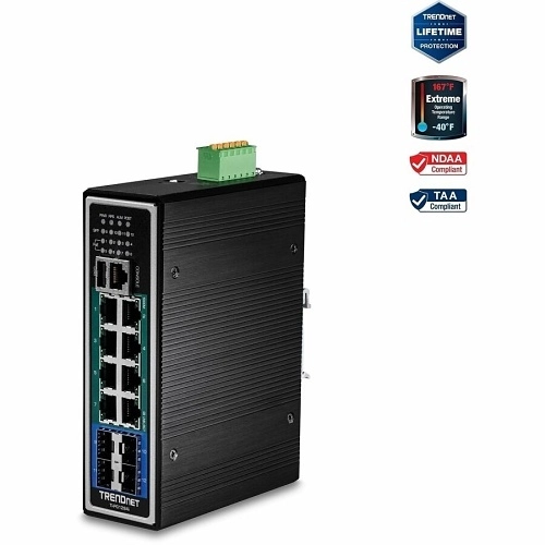 TI-PG1284I <div itemprop="description">Commutateur Ethernet TRENDnet TI-PG1284i 12 Ports Gérable - Nouveau - 3 Couche supportée - Modulaire - Fibre Optique, Paire torsadée - Montage sur rai</div>