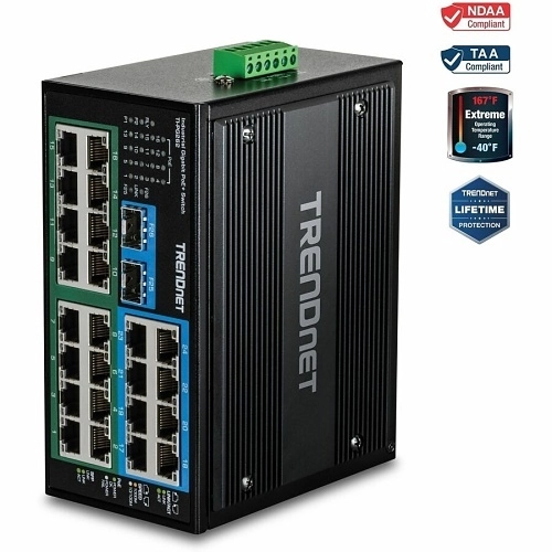 TI-PG262 26-Port Indus Gbit PoE+ DIN-Rail Switch