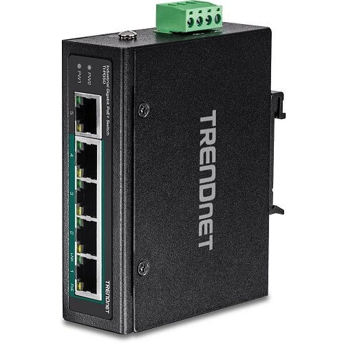 TI-PG50 <div itemprop="description">Commutateur Ethernet TRENDnet TI-PG50 5 Ports - Nouveau - 2 Couche supportée - Paire torsadée - Montage sur rail DIN, Fixation au mur</div>