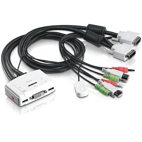 TK-214I <div itemprop="description">Boîtier de commutation KVM TRENDnet TK-214i - 2 Ordinateur(s) - 1920 x 1200 - 4 x USB - 3 x DVI</div>