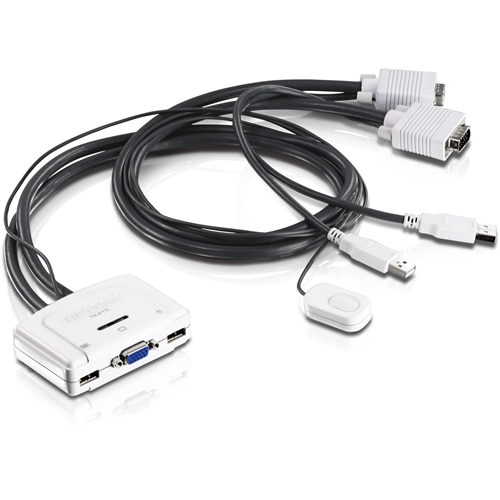 TK-217I <div itemprop="description">Boîtier de commutation KVM TRENDnet TK-217i - 2 Ordinateur(s) - 2048 x 1536 - 4 x USB - 3 x VGA</div>