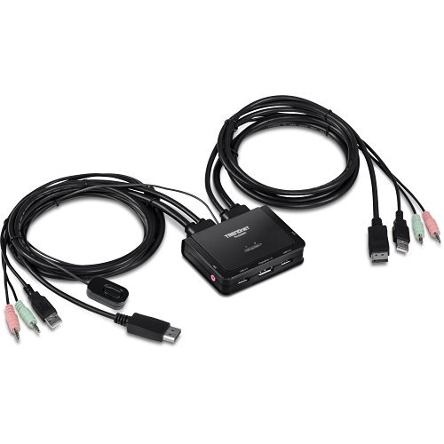 TK-220DPI <div itemprop="description">Boîtier de commutation KVM TRENDnet TK-220DPI - 2 Ordinateur(s) - 1 Utilisateur(s) local - 3840 x 2160 - 4 x USB - 3 x DisplayPort</div>