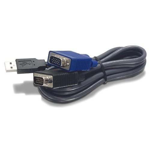 TK-CU06 <div itemprop="description">C&acirc;ble KVM TRENDnet - 1,83 m USB - 1 - 1er bout: 1 x 15 Aiguilles HD-15 VGA - 2e bout: 1 x Type A USB</div>