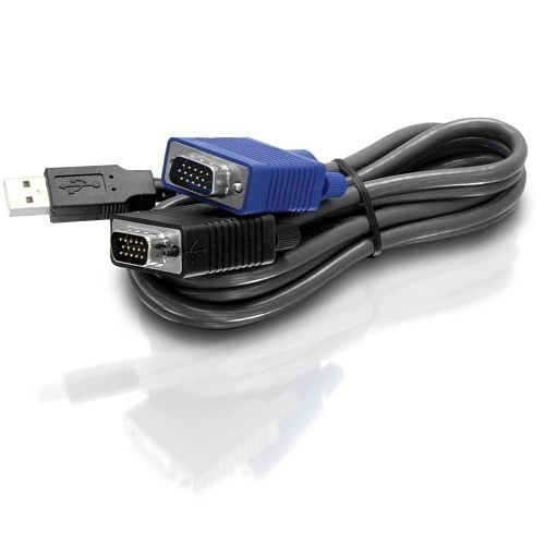 TK-CU15 <div itemprop="description">C&acirc;ble KVM TRENDnet - 4,57 m USB - 1er bout: 1 x 15 Aiguilles HD-15 VGA - 2e bout: 1 x Type A USB - Noir</div>