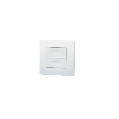 TLM2T45P <div itemprop="description"> Yokis Power Télécommande Radio Murale Extra-Plate 2 Touches</div>